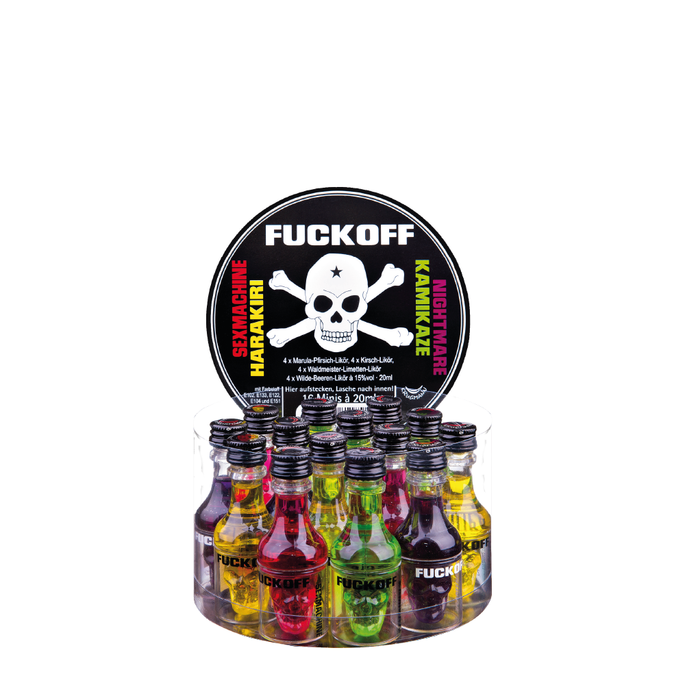 Fun-drinks - Fuckoff Shotjes - 16 x 20 ml
